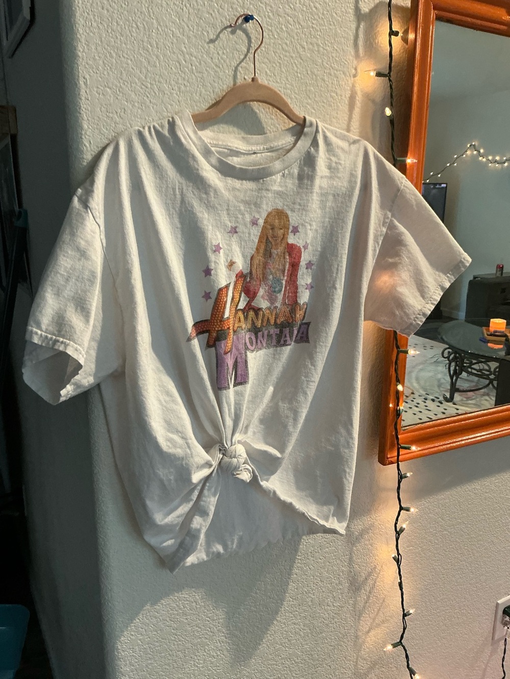 Disney Light Blue and White Logo Tee